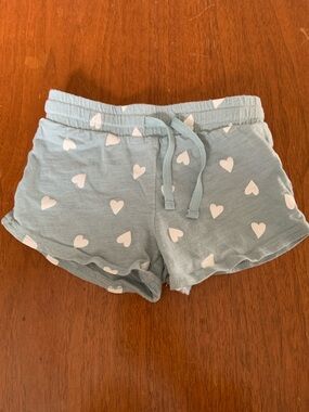 🍓3/$10 Carter's Light Blue Heart Print Girls' Shorts size 2T